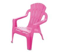 Silla de jardín infantil de plástico - Rosa - Robusto jardín Loungesessel para niños pequeños - Silla monobloque Silla infantil Silla infantil Silla de juegos Asiento Muebles apilable