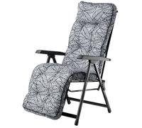 Silla de jardín KADAX, tumbona de acero con cojines