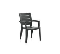 Silla de jardín legno antracita