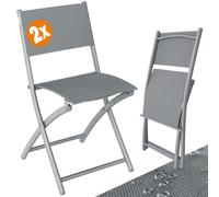 Silla de jardín set de 2 gris