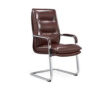 Silla de jefe reclinable silla de oficina sedentaria silla de silla de esponja nativa silla de pan girando al azar silla de escritorio ejecutivo para el hogar (color: marrón, tamaño: pies arqueados)