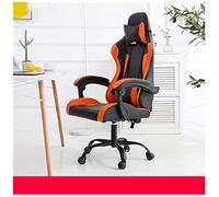 silla de juego, Silla Racigami, Zero Chair, reposapiés ergonómico con almohadilla gruesa for el cuello y la espalda, silla giratoria de 5 ruedas for oficina en casa/blanco y negro(Black and Yellow)