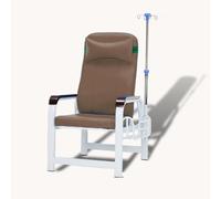 Silla de laboratorio con reposabrazos ajustable y poste intravenoso, asiento acolchado suave para extracciones de sangre en hogares de ancianos y clínicas
