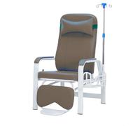Silla de Laboratorio de flebotomía con reposabrazos de Cuero y Estructura de Acero, Totalmente reclinable, para Sala de Espera de recepción de Laboratorios de investigación para Pacientes de