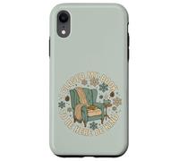 Silla de Lectura de Invierno Coffee Kindness Cozy Bookworm Carcasa para iPhone XR