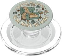 Silla de Lectura de Invierno Coffee Kindness Cozy Bookworm PopSockets PopGrip para MagSafe