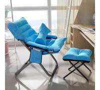 Silla de lectura reclinable plegable portátil para sala de estar y dormitorio, silla de salón elegante, cómoda y ahorra espacio