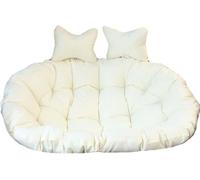 Silla de lujo doble con forma de huevo, moderna hamaca para patio al aire libre, elegante silla colgante acogedora para dos personas, ideal para muebles de jardín e interiores