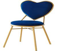 Silla de maquillaje con forma de amor de hierro dorado, elegante sillón multiusos para sala de estar, silla de lectura elegante para dormitorio y decoración del hogar, muebles de comedor únicos, silla