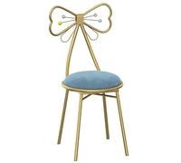 Silla de Maquillaje con Patas Doradas, Taburete de tocador para Cuarto de Maquillaje y Dormitorio, Silla de tocador Multifuncional y Mesa Auxiliar combinadas