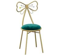 Silla de Maquillaje con Patas Doradas, Taburete de tocador para Cuarto de Maquillaje y Dormitorio, Silla de tocador Multifuncional y Mesa Auxiliar combinadas.