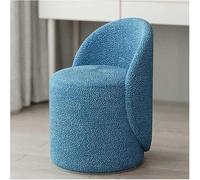 Silla de maquillaje de terciopelo con acolchado suave, elegante y cómodo taburete para sala de estar y dormitorio, respaldo para tocador