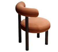 Silla de maquillaje moderna para dormitorio de niña, taburete naranja para uñas y maquillaje, para tocador y vestidores