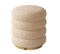 Silla de Maquillaje, Taburete de Maquillaje Agradable para la Piel con Almacenamiento, tocador Redondo para Uso doméstico, Altura Ajustable, Asiento cómodo, rutinas de Belleza.