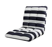 Silla de meditación plegable con respaldo, sofá perezoso ajustable de 5 posiciones, cojín extraíble y lavable