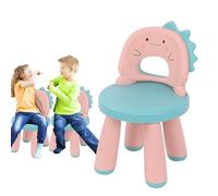 Silla de mesa para niños, taburete de baño para niños, silla de dinosaurio para niños pequeños, respaldo completo, mesa de estudio portátil con silla, almohadilla de asiento antideslizante de buena