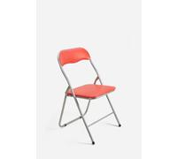 Silla de Metal Plegable Acolchada - 44 x 46 x 79 cm - Rojo - CONJUNTO: Pack 4