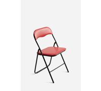 Silla de Metal Plegable Acolchada - 44 x 46 x 79 cm - Rojo - CONJUNTO: Por Unidad