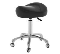 Silla de montar Silla de oficina dental Taburete giratorio 360, silla de oficina ergonómica médica para aliviar el dolor, capacidad de peso de 220 libras Asiento de spa para tatuaje/bar (negro)
