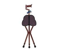 Silla de muletas plegable Patas para caminar Taburete de bastón Asientos Muleta de anciano Taburete de cuatro pies Taburete de muletas multifuncional Taburete plegable ligero 27 * 83-93cm beautiful