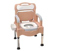 Silla de noche ajustable, inodoro portátil con asiento integrado para personas mayores y discapacitados, ideal para uso doméstico para una fácil accesibilidad