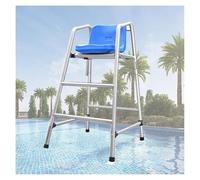 Silla de observación con agujero para paraguas y gancho para seguridad y monitoreo junto a la piscina