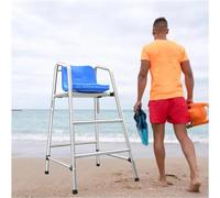 Silla de observación de acero inoxidable para playas, piscinas y canchas de tenis, diseño duradero, seguro, resistente a la intemperie para salvavidas y espectadores