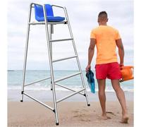 Silla de observación de acero inoxidable para seguridad en playas, piscinas y canchas de tenis