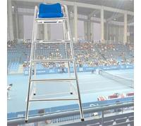 Silla de observación de acero inoxidable resistente con agujero para sombrilla para piscina y terraza