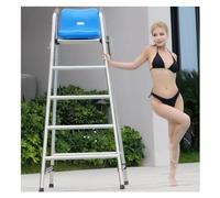 Silla de observación de salvavidas de acero inoxidable, resistente, capacidad de 300 kg, para monitoreo de seguridad de parques acuáticos, piscinas y lagos