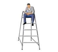 Silla de observación elevada para exteriores, resistente, capacidad de 330 kg, resistente a la decoloración para uso en salvavidas y árbitro