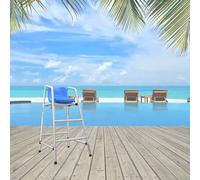 Silla de observación para salvavidas, silla de salvavidas para parque acuático, equipo salvavidas para natación, cubierta/playa/acero inoxidable, salvavidas con gancho, sillas de piscina desmonta