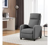Silla de Ocio, Reclinable con Reposapiés, Silla Individual con Respaldo Ajustable para , Sillón de TV con Función Reclinable para Sala o Dormitorio, Lino