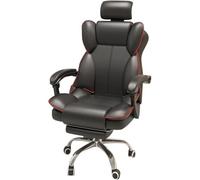 Silla de oficina ajustable con respaldo alto, silla de escritorio giratoria ejecutiva con función reclinable, reposabrazos y reposapiés para un cómodo asiento en el hogar y la oficina