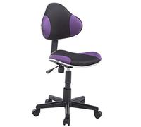 Silla De Oficina Bastian En Malla Transpirable | Taburete con Ruedas, Regulable En Altura & Giratoria I Silla De Trabajo Ergonómica I Color:, Color:Violeta