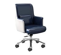 Silla de oficina Boss Silla de oficina Sillas de escritorio con ruedas/reposabrazos Silla de oficina moderna de cuero PU Silla ejecutiva para computadora en el hogar con ruedas Silla giratoria de 360°