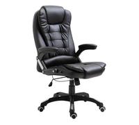 Silla de oficina coma acolchada reclinable negro 110-119x68x71 cm