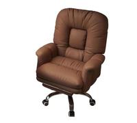Silla de oficina, cómoda silla de escritorio reclinable con reposapiés y respaldo inclinable, altura ajustable para estudio y sala de estar