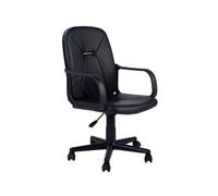 Silla de oficina con altura regulable en negro 45x87-96 cm génesis negro 55 x 87-96 x 45 cm