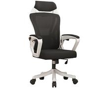 Silla De Oficina Con Reposacabezas, Silla De Trabajo Con Reposabrazos Silla De Escritorio Rodante Con Soporte Lumbar, Silla De Malla Ajustable En Altura Para Ordenador ( Color : /Black A , Size : A )