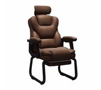 Silla de oficina con respaldo medio, silla de escritorio reclinable de poliuretano para sala de conferencias y oficina en casa, diseño elegante para un asiento cómodo