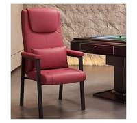Silla de oficina de cuero con respaldo alto para invitados con soporte lumbar, silla de recepción resistente para sala de estar, sillón individual para sala de estar, sillón individual para descanso