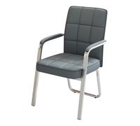 Silla de oficina de cuero ergonómica PU para sillas de juego en el hogar silla de escritorio para el vestíbulo de escritorio de recepción y sala de conferencias de color rojo (sin ruedas) Octopus