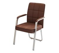 Silla de oficina de cuero ergonómica PU para sillas de juego en el hogar silla de escritorio para el vestíbulo de escritorio de recepción y sala de conferencias de color rojo (sin ruedas) Octopus