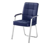Silla de oficina de cuero ergonómica PU para sillas de juego en el hogar silla de escritorio para el vestíbulo de escritorio de recepción y sala de conferencias de color rojo (sin ruedas) Octopus