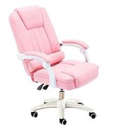 Silla de oficina de la oficina girada de cuero de cuero alto con soporte lumbar y diseño ergonómico jefe de la espalda y silla de juegos deportivos para niñas lindo almuerzo beige Octopus feet