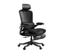 Silla de oficina de malla con soporte lumbar, reposabrazos abatibles 3D, respaldo ajustable para juegos y uso doméstico