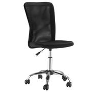 Vinsetto Silla de Oficina de Malla Silla de Escritorio Giratoria sin Brazos con Altura Ajustable Carga 100 kg para Estudio Despacho 43x58x90-100 cm Negro
