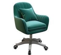 Silla de oficina de terciopelo, silla de maquillaje giratoria, silla de escritorio para oficina en casa, sala de estar, dormitorio, silla decorativa para máxima relajación