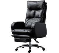 Silla de oficina ejecutiva con reposapiés, comodidad de doble capa, reclinación de 170°, soporta 300 kg, perfecta para uso doméstico y laboral (gris)